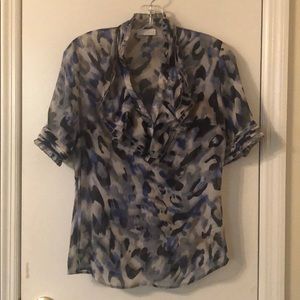 New York & Co Short Sleeved Blouse